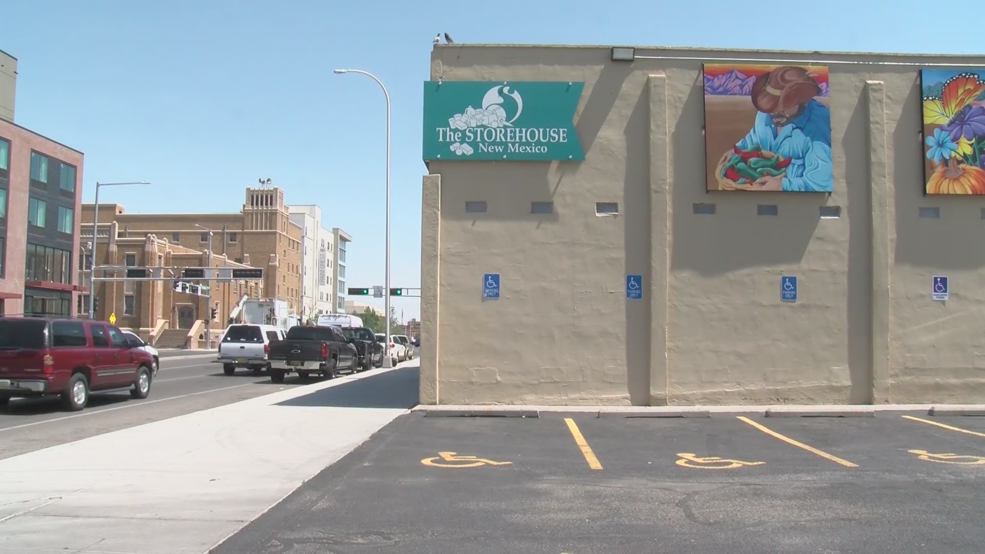 Storehouse New Mexico gets parking lot repaved KRQE NEWS 13