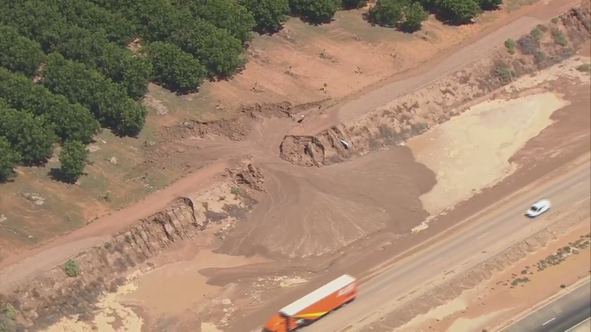 Sky News 13 flies over flood damage in Belen July 7 KRQE NEWS 13