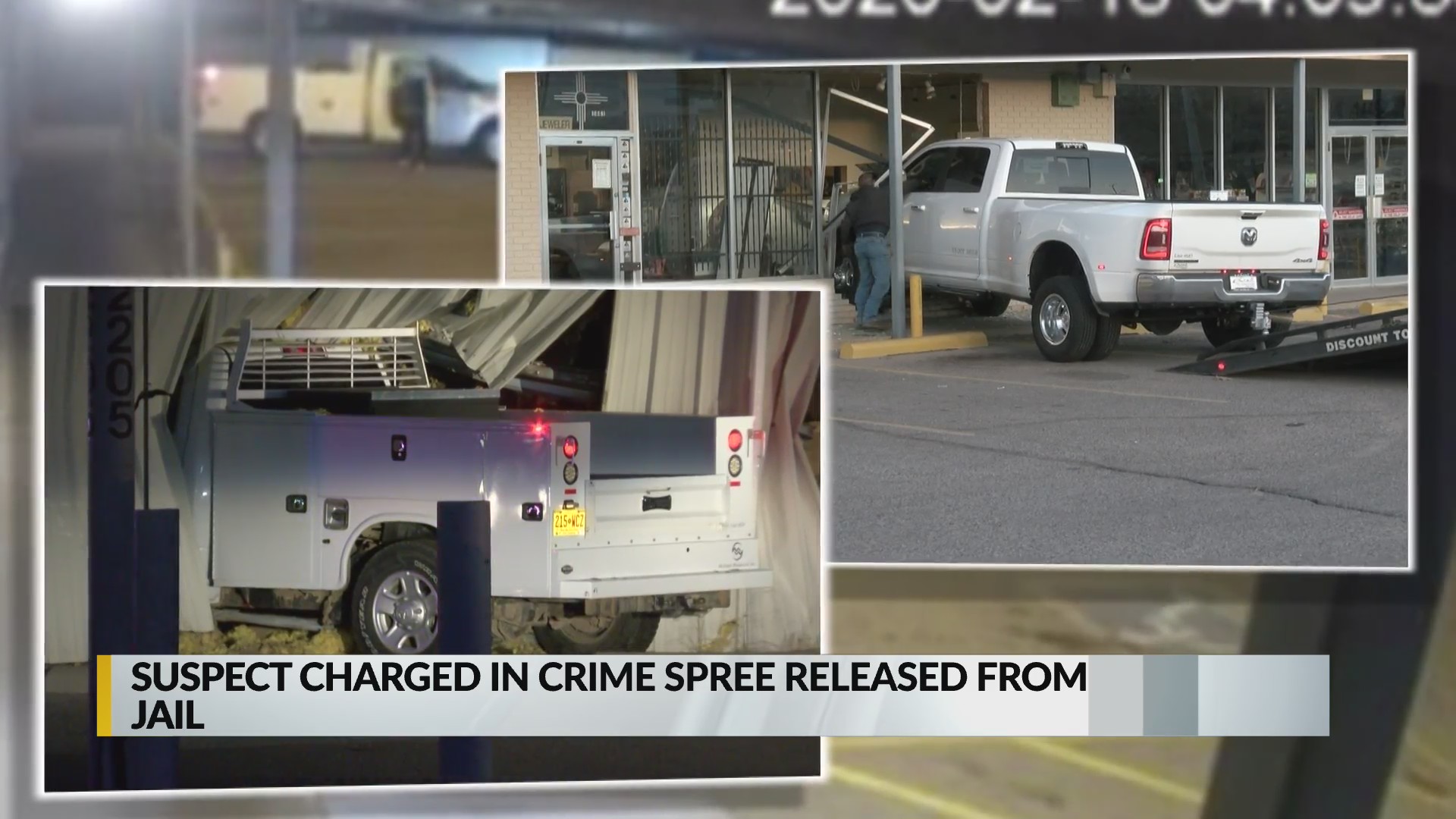 Suspect charged in crime spree released from jail KRQE NEWS 13