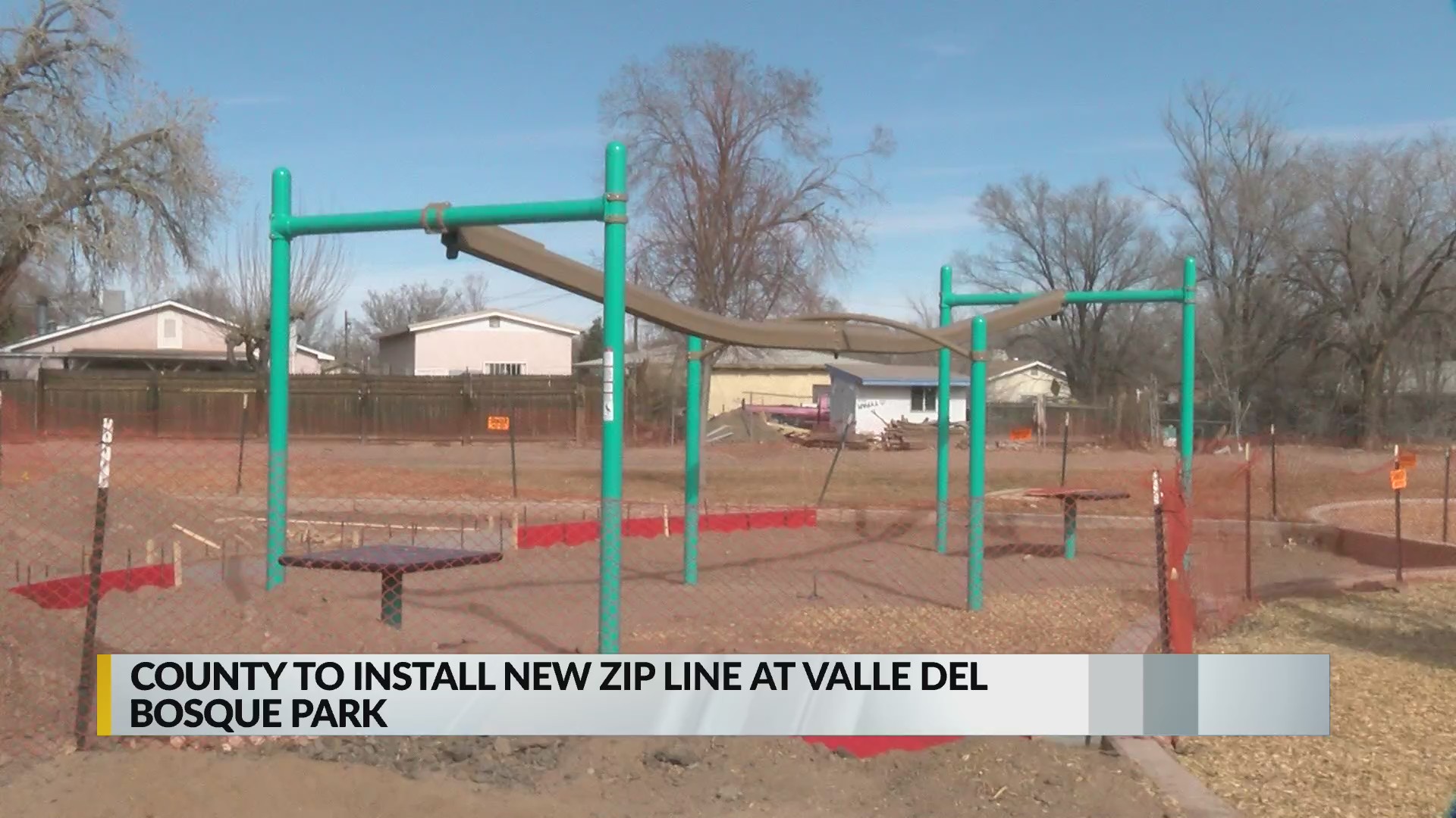 Bernalillo County installs new zip line at park playground KRQE NEWS