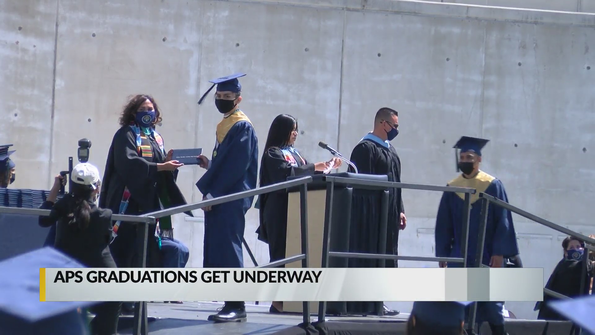 APS inperson graduations get underway KRQE NEWS 13 Breaking News