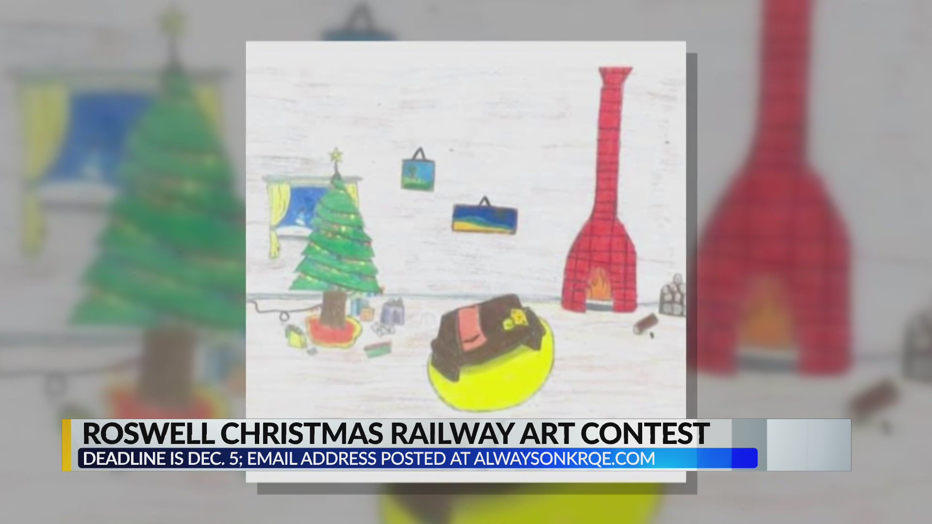 Roswell Christmas Railway art contest KRQE NEWS 13 Breaking News