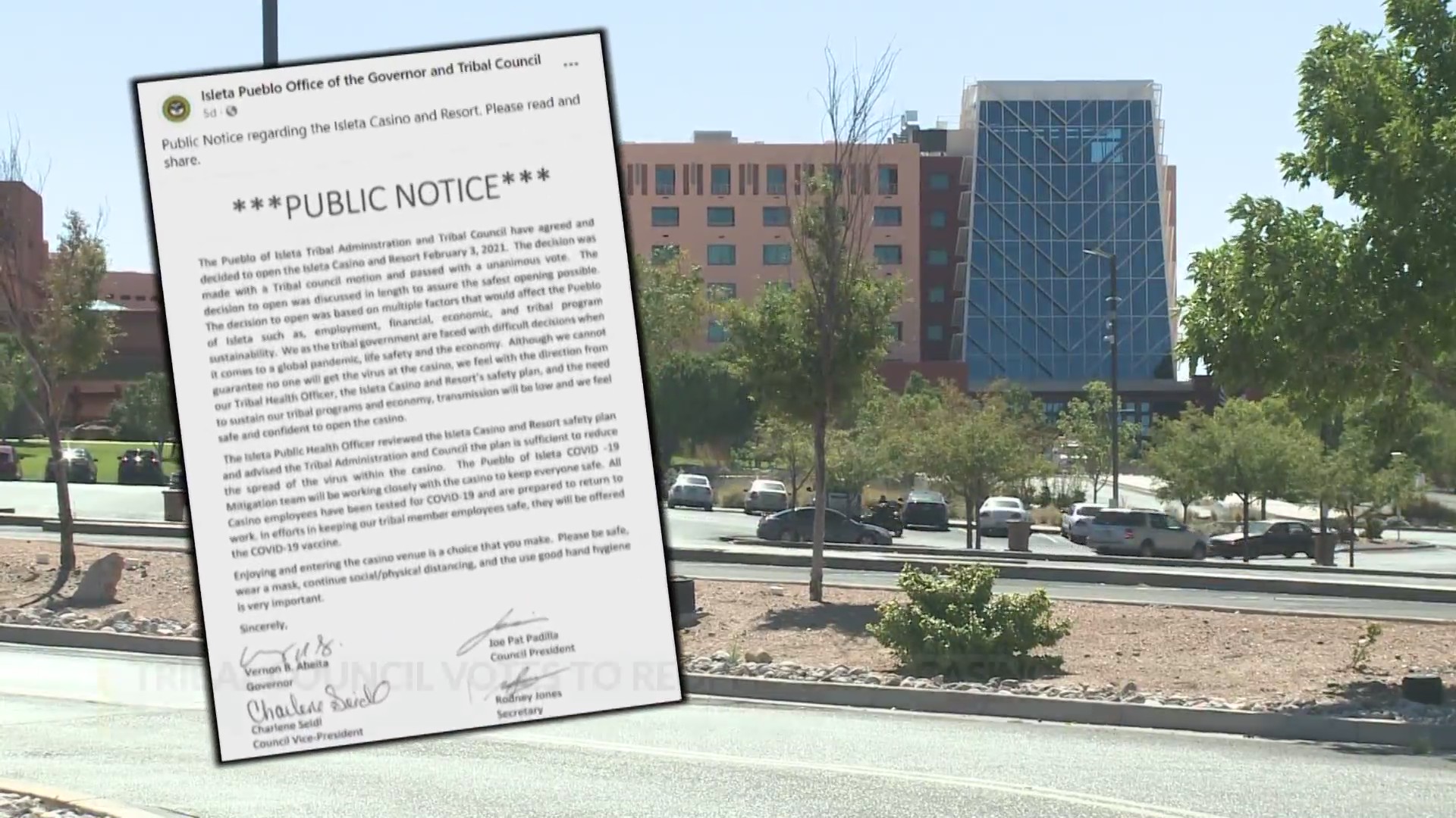 Isleta Casino reopens after tribal council vote KRQE NEWS 13